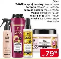 TOP drogerie Gliss TaftGliss sprej na vlasy nabídka