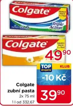 TOP drogerie Colgate zubní pasta nabídka