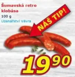 ESO MARKET Šumavská retro klobása nabídka
