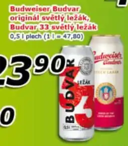 ESO MARKET Budweiser Budvar original světlý ležák, Budvar 33 světlý ležák nabídka