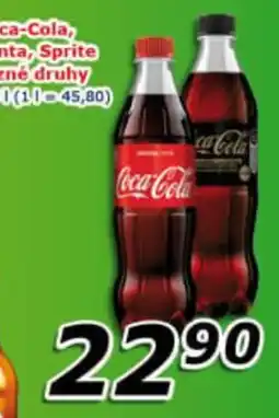 ESO MARKET Coca-Cola, Fanta, Sprite různé druhy nabídka
