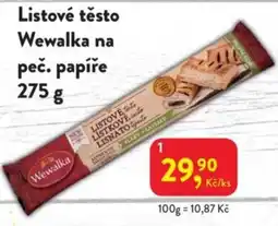 MP Krásno Wewalka listové těsto na peč. papíře nabídka