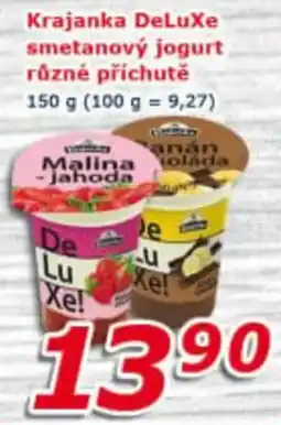 ESO MARKET Krajanka DeLuXe smetanový jogurt různé příchutě nabídka