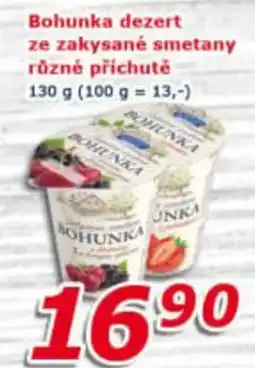 ESO MARKET Bohunka dezert ze zakysané smetany různé příchutě nabídka