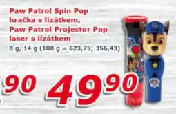 ESO MARKET Paw Patrol Spin Pop hračka s lízátkem, Paw Patrol Projector Pop laser s lízátkem nabídka