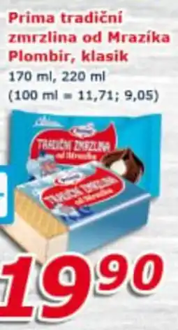 ESO MARKET Prima zmrzlina Plombir klasik nabídka