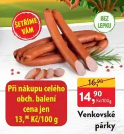 MP Krásno Venkovské párky nabídka