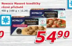 ESO MARKET Nowaco masové knedlíčky různé příchutě nabídka