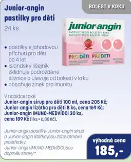 PharmaPoint Junior-angin pastilky pro děti nabídka