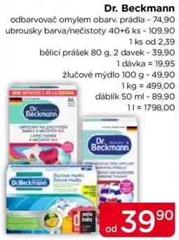 TOP drogerie Dr. Beckmann odbarvovač omylem obarv. prádla nabídka