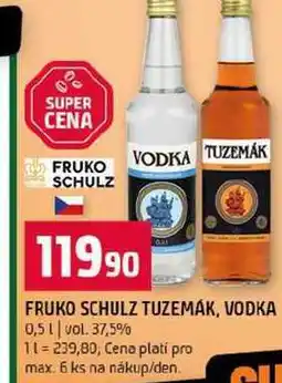 Terno FRUKO SCHULZ TUZEMÁK, VODKA 0,5l vol. 37,5% nabídka