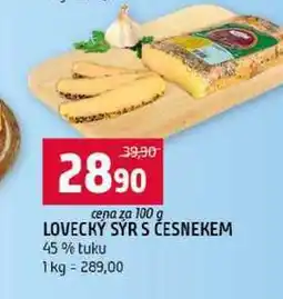 Terno LOVECKÝ SÝR S ČESNEKEM 45% tuku nabídka