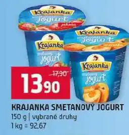 Terno KRAJANKA SMETANOVÝ JOGURT 150 g vybrané druhy nabídka