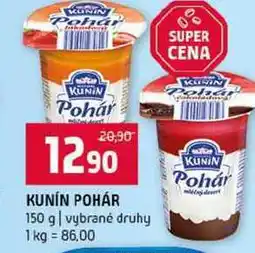Terno KUNIN POHÁR 150 g vybrané druhy nabídka