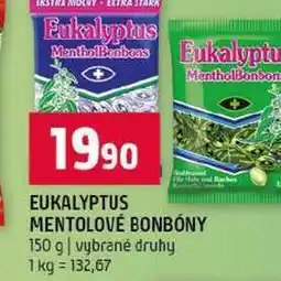 Terno EUKALYPTUS MENTOLOVÉ BONBONY 150 g vybrané druhy nabídka