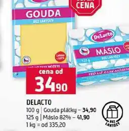 Terno DELACTO 100 g Gouda plátky 125 g Máslo 82% nabídka