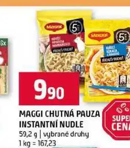 Terno MAGGI CHUTNÁ PAUZA INSTANTNÍ NUDLE 59,2 g vybrané druhy nabídka
