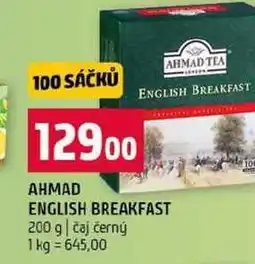 Terno AHMAD ENGLISH BREAKFAST 200 g čaj černý nabídka