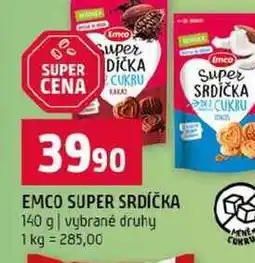 Terno EMCO SUPER SRDÍČKA 140 g vybrané druhy nabídka