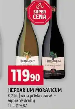Terno HERBARIUM MORAVICUM 0,75l vino přívlastkové vybrané druhy nabídka
