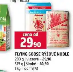 Terno FLYING GOOSE RÝŽOVÉ NUDLE 200 g vlasové 375 g široké nabídka