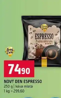 Terno NOVÝ DEN ESPRESSO 250 g káva mletá nabídka