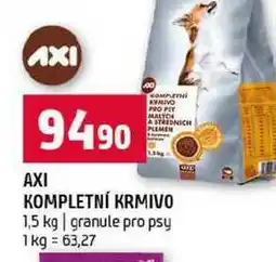 Terno AXI KOMPLETNÍ KRMIVO 1,5 kg granule pro psy nabídka