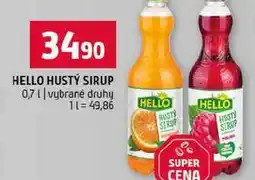 Terno HELLO HUSTÝ SIRUP 0,7l vybrané druhy nabídka