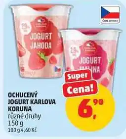 Penny Market OCHUCENÝ JOGURT KARLOVA KORUNA různé druhy nabídka