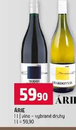 Terno ÁRIE 1l víno vybrané druhy nabídka