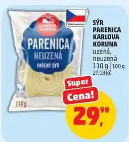 Penny Market SÝR PARENICA KARLOVA KORUNA uzená nabídka
