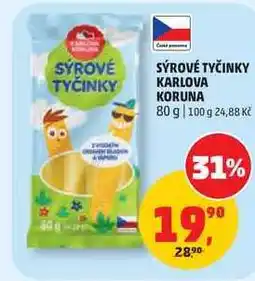 Penny Market SÝROVÉ TYČINKY KARLOVA KORUNA nabídka