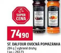 Terno ST. DALFOUR OVOCNÁ POMAZÁNKA 284 g vybrané druhy nabídka