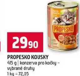 Terno PROPESKO KOUSKY PROPESKO 415 g konzerva pro kočky vybrané druhy nabídka
