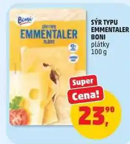 Penny Market SÝR TYPU EMMENTALER BONI plátky nabídka