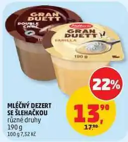 Penny Market MLÉČNÝ DEZERT SE ŠLEHAČKOU různé druhy nabídka