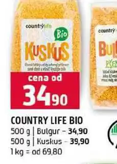 Terno COUNTRY LIFE BIO 500 g Bulgur 500 g Kuskus nabídka