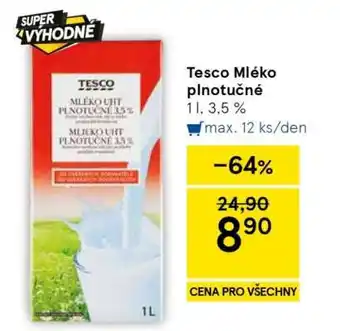 Tesco Mléko plnotučné