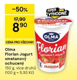 Tesco Olma Florian Jogurt smetanový ochucený nabídka