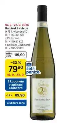Tesco Habánské sklepy nabídka