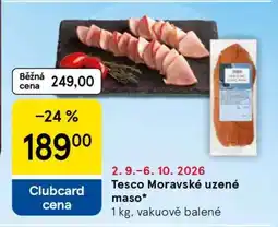 Tesco Tesco Moravské uzené maso nabídka