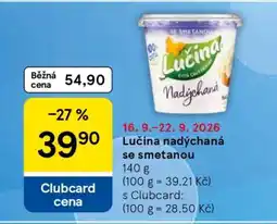 Tesco Lučina Nadýchaná se smetanou nabídka