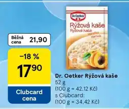 Tesco Dr. Oetker Rýžová kaše nabídka