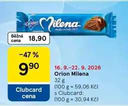 Tesco Orion Milena nabídka