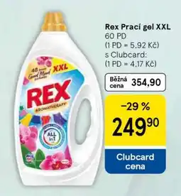 Tesco Rex Prací gel XXL nabídka