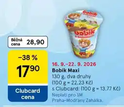 Tesco Bobík Maxi nabídka