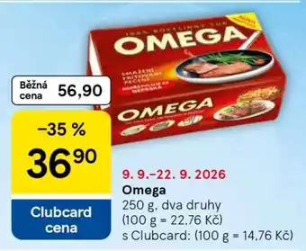 Tesco Omega nabídka