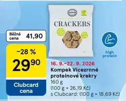 Tesco Kompek Vícezrnné proteinové krekry nabídka