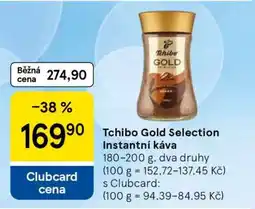 Tesco Tchibo Gold Selection Instantní káva nabídka