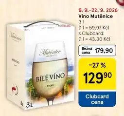 Tesco Víno Mutěnice nabídka